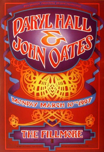 Daryl Hall & John Oates - The Fillmore - March 10, 1997 (Poster)