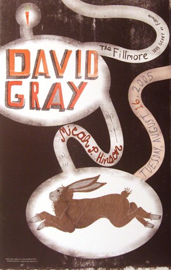 David Gray - The Fillmore - August 16, 2005 (Poster)