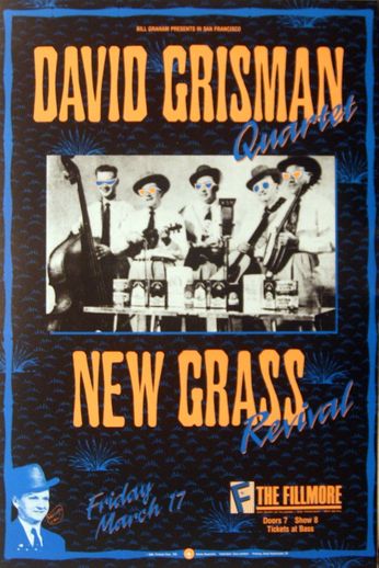 David Grisman Quartet - The Fillmore - March 17, 1989 (Poster)