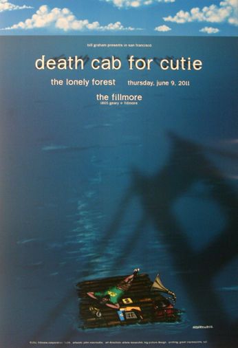 Death Cab For Cutie - The Fillmore - June 9, 2011 (Poster)