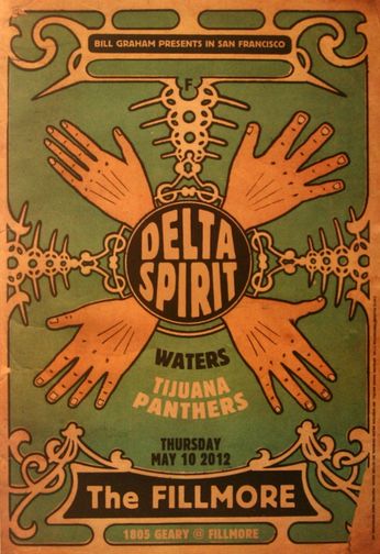 Delta Spirit - The Fillmore - May 10, 2012 (Poster)