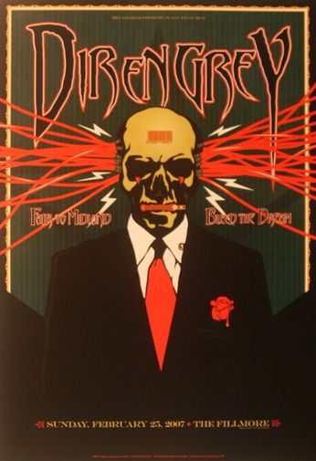 Dir En Grey - The Fillmore - February 25, 2007 (Poster)