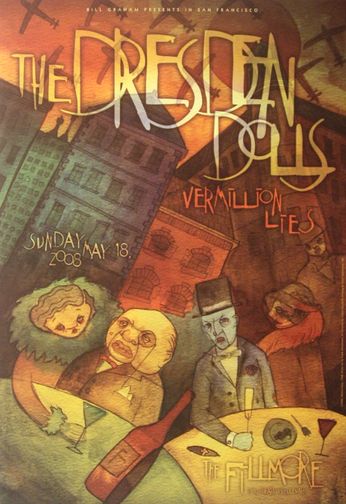 Dresden Dolls - The Fillmore - 18, 2008 (Poster)