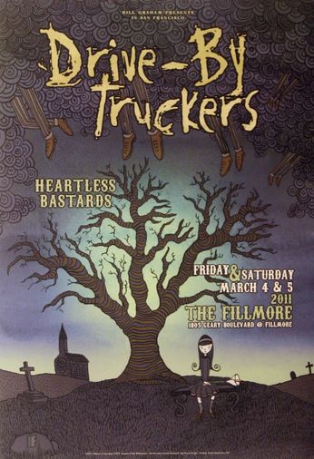 Drive-By Truckers - The Fillmore - March 4 & 5, 2011 (Poster)