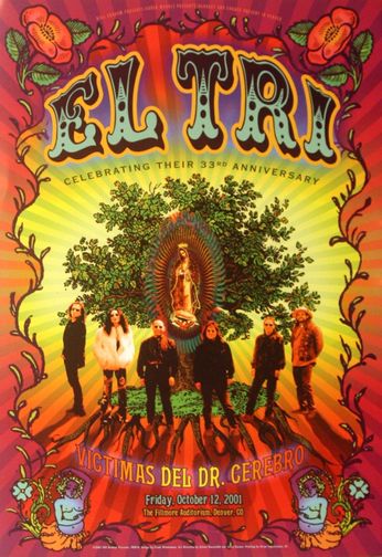 El Tri - Fillmore Auditorium Denver CO - October 12, 2001 (Poster)