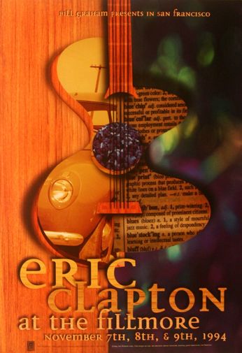 Eric Clapton - The Fillmore - November 7-9, 1994 (Poster)