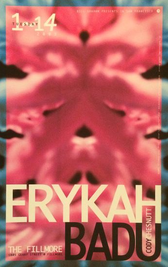 Erykah Badu - The Fillmore - January 14, 2003 (Poster)