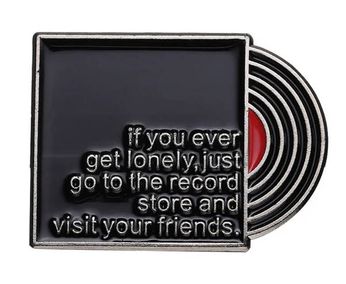 Friends At The Record Store (Enamel Pin)