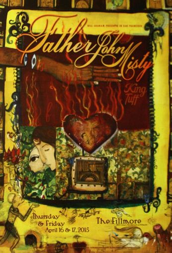 Father John Misty - The Fillmore - April 16 & 17, 2015 (Poster)