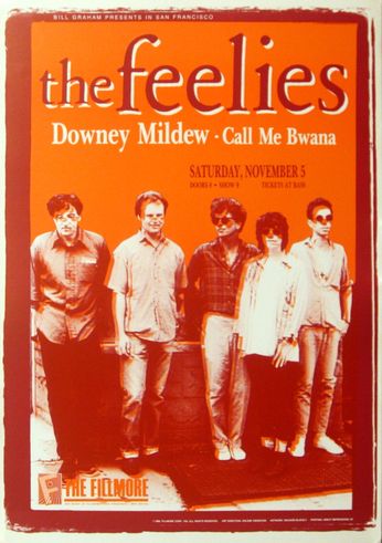 Feelies - The Fillmore - November 5, 1988 (Poster)