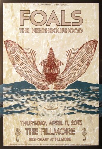 Foals - The Fillmore - April 11, 2013 (Poster)