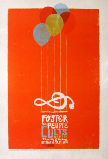 Foster The People - The Fillmore - October 13 & 14, 2011 (Poster)