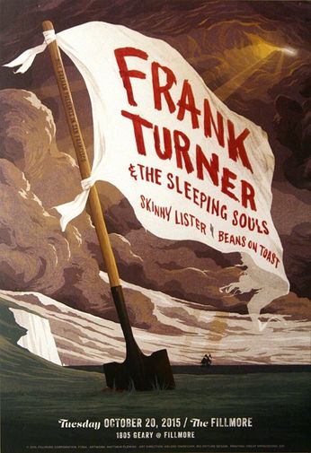 Frank Turner & The Sleeping Souls - The Fillmore - October 20, 2015 (Poster)