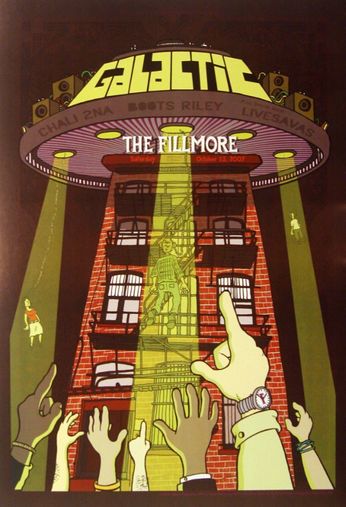Galactic - The Fillmore - October 13, 2007 (Poster)