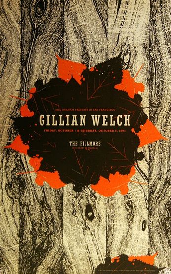 Gillian Welch - The Fillmore - October 7 & 8, 2005 (Poster)
