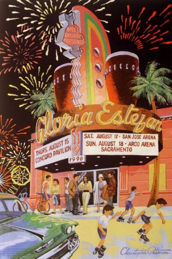 Gloria Estefan - Concord Pavilion / San Jose Arena / Arco Arena Sacramento - August 15 / 17 / 18, 1996 (Poster)