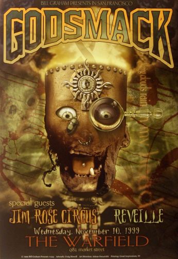 Godsmack - The Warfield SF - November 10, 1999 (Poster)