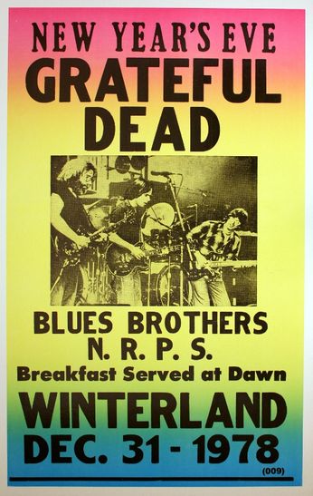 Grateful Dead - Winterland - December 31, 1978 (Poster)
