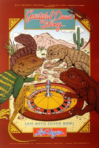 Grateful Dead / Sting - Sam Boyd Silver Bowl Las Vegas - May 14-16, 1993 (Poster)