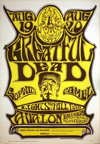 Grateful Dead - The Avalon Ballroom - August 19-20, 1966 (Poster)