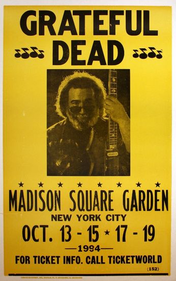 Grateful Dead - Madison Square Garden - October 13-15, 17-19, 1994 (Poster)