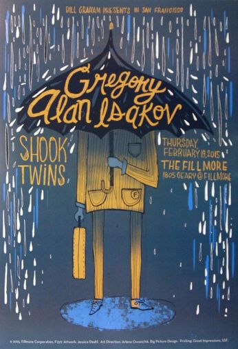 Gregory Alan Isakov - The Fillmore - February 19, 2015 (Poster)