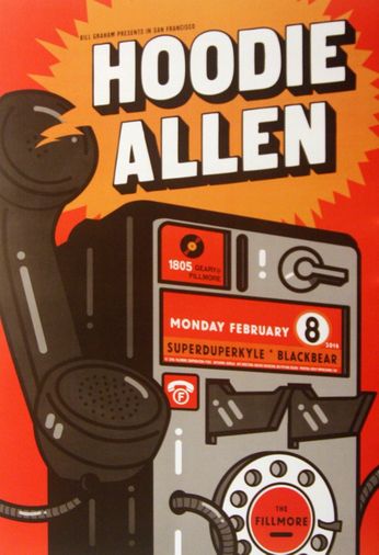 Hoodie Allen - The Fillmore - February 8, 2016 (Poster)