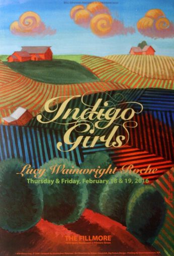 Indigo Girls - The Fillmore - February 18 & 19, 2016 (Poster)