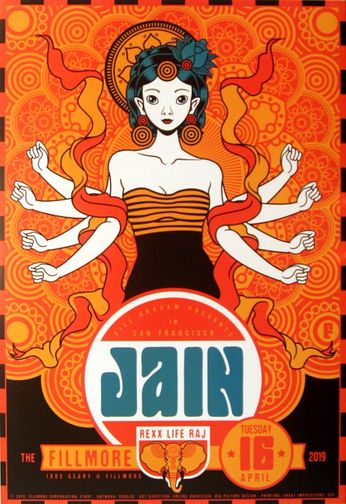 Jain - The Fillmore - April 16, 2019 (Poster)