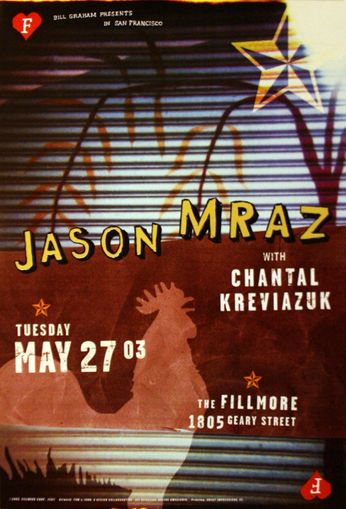 Jason Mraz - The Fillmore - May 27, 2003 (poster)