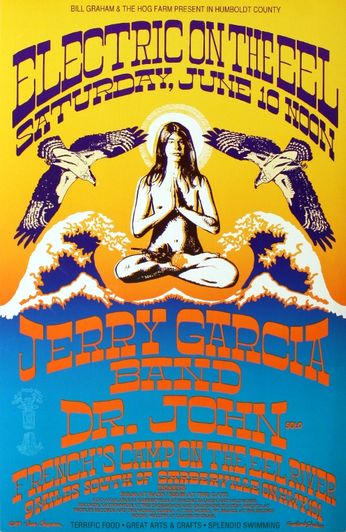 Jerry Garcia Band / Dr. John - French's Camp  - March 10, 1989 (Poster)