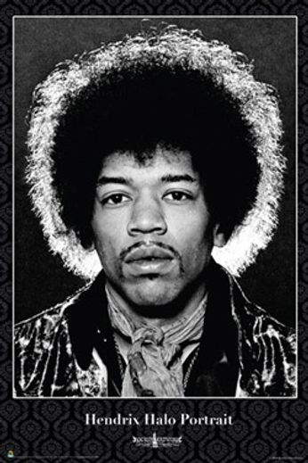 Jimi Hendrix - Hendrix Halo Portrait (Poster)