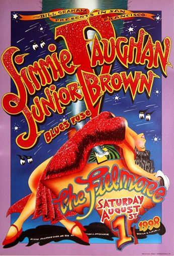 Jimmie Vaughan Junior Brown Blues Fuse - The Fillmore - August 1, 1998 (Poster)