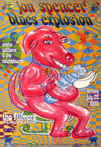 Jon Spencer Blues Explosion - The Fillmore - July 25, 1999 (Poster)