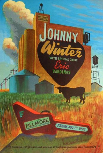 Johnny Winter - The Fillmore -  May 1, 1999 (Poster)