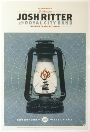 Josh Ritter & The Royal City Band - The Fillmore - June 24, 2010 (Poster)