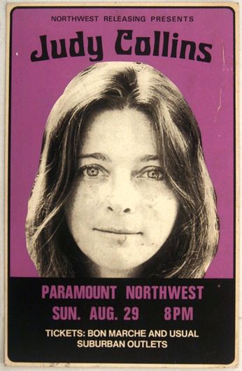 Judy Collins - Paramount Northwest - August 29 (Poster)