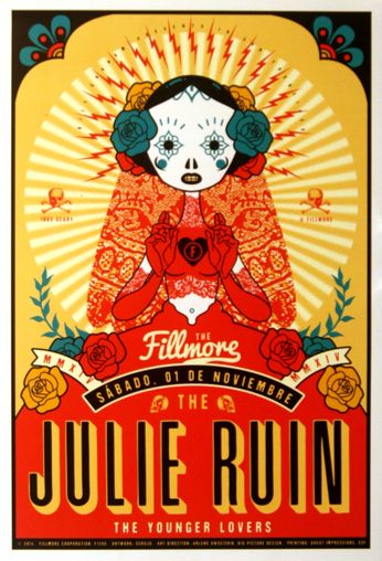 Julie Ruin - The Fillmore - November 1, 2014 (Poster)