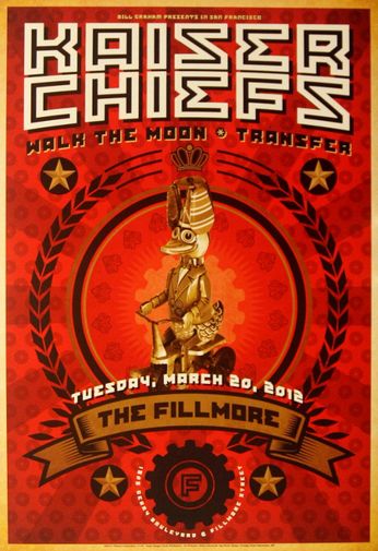 Kaiser Chiefs - The Fillmore - March 20, 2012 (Poster)