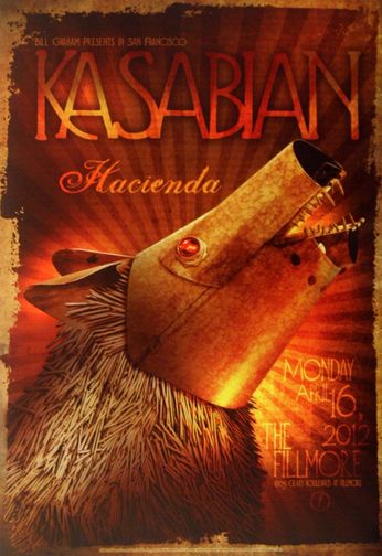 Kasabian - The Fillmore - April 16, 2012 (Poster)