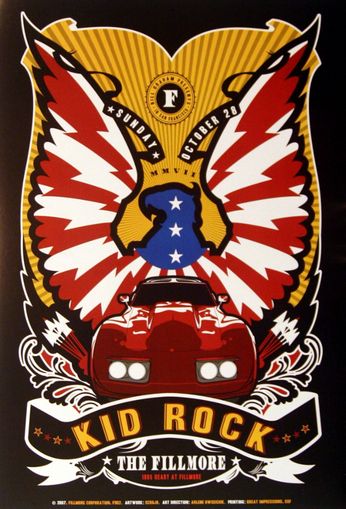 Kid Rock - The Fillmore - October 28, 2007 (Poster)