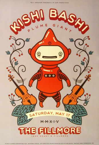 Kishi Bashi - The Fillmore - May 17, 2014 (Poster)