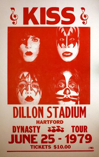Kiss - Dillon Stadium - June 25, 1979 (Poster)