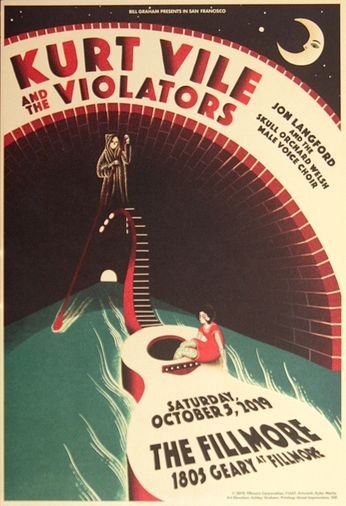 Kurt Vile & The Violators - The Fillmore - October 5, 2019 (Poster)