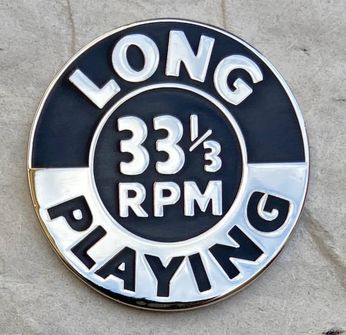 33 1/3rd Long Playing (Enamel Pin)