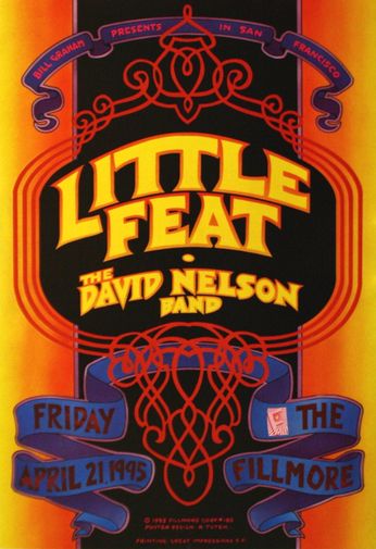 Little Feat - The Fillmore - April 21, 1995 (Poster)