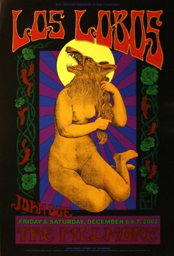 Los Lobos - The Fillmore - December 6 & 7, 2002 (Poster)