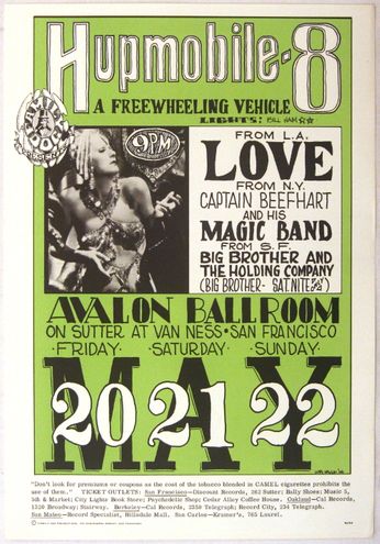 Love / Captain Beefheart / Big Brother & The Holding Company - The Avalon Ballroom - May 20 - 22, 1966 (Poster)