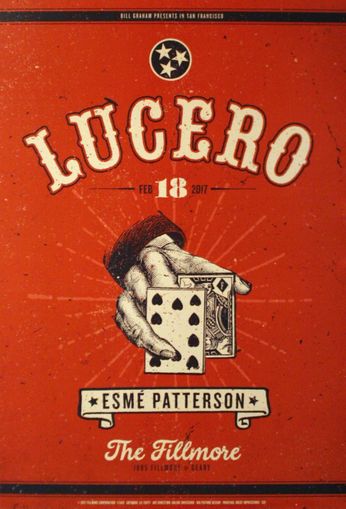 Lucero - The Fillmore - February 18, 2017 (Poster)