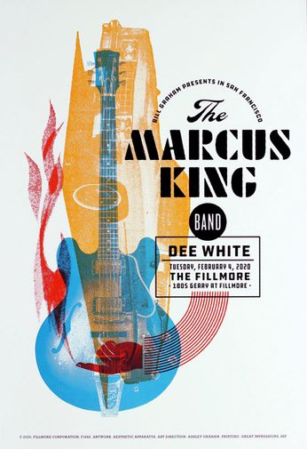 Marcus King Band - The Fillmore - February 4, 2020 (Poster)